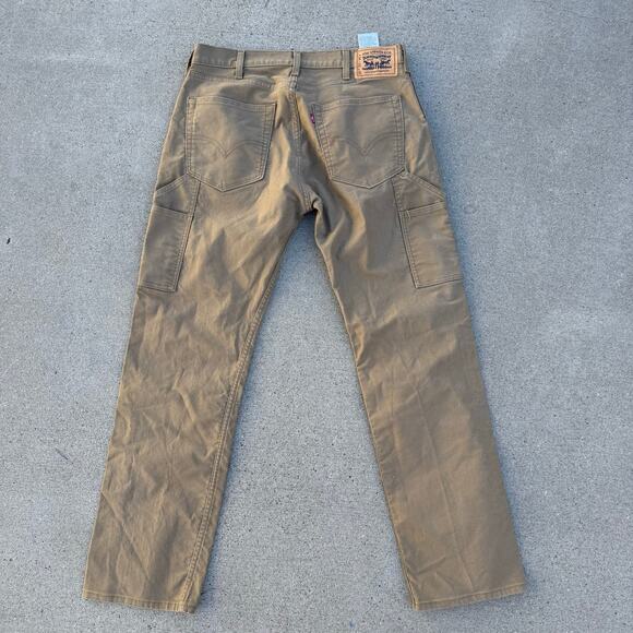 Levi's Workwear 505 Regular Fit Tan Duck Canvas Utility Pants 34233-004 Sz 34x32 - Picture 2 of 12